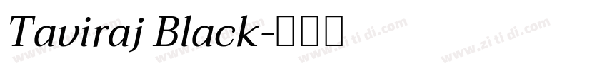 Taviraj Black字体转换